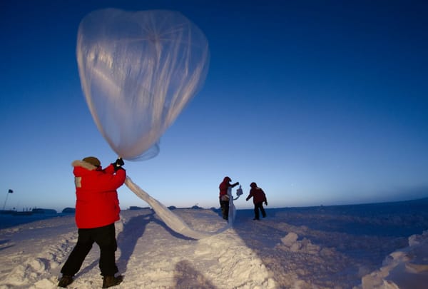 Launching an ozonesonde balloon // Photo by NOAA / Unsplash